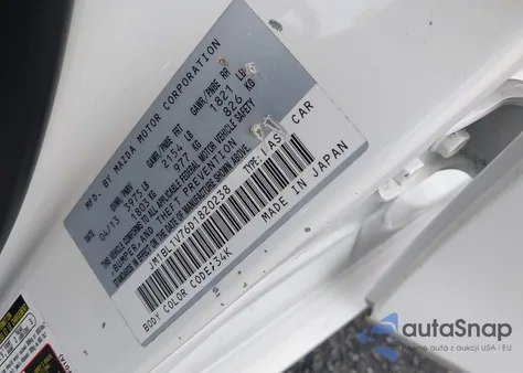 2013 Mazda Mazda3 I Touring из США, поврежденный, VIN JM1BL1V76D1820238